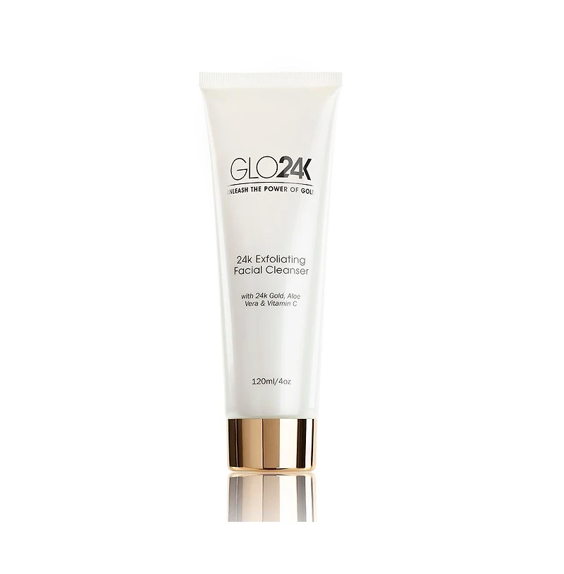 GLO24K 24K Exfoliating Facial Cleanser 4oz