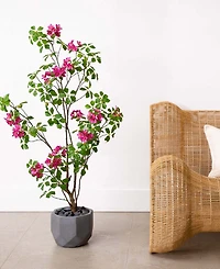 Nearly Natural 4ft. Artificial Dogwood Tree with Real Touch Leaves