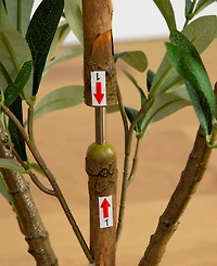 Nearly Natural 3ft. Artificial Olive Tree with Natural Trunk