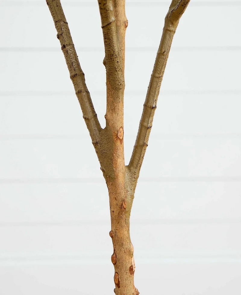Nearly Natural 6ft. Artificial Olive Tree with Natural Trunk