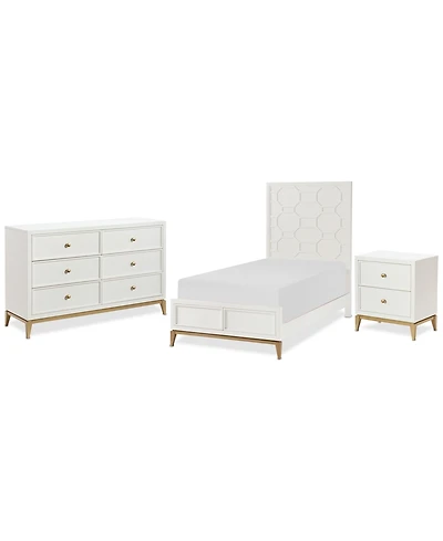 Chelsea 3-Pc. Bedroom Set (Full Bed, Small Dresser & Small Nightstand)