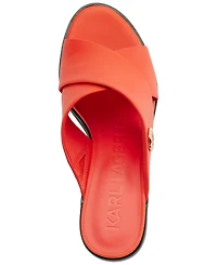 Karl Lagerfeld Paris Women's Henryk Crisscross Sandals