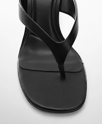 Mango Women's Kitten Heel Sandals