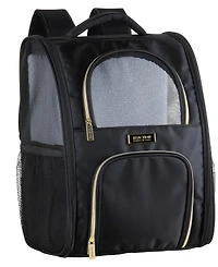 Soft Sided Multi-Entry Collapsible Travel Pet Carrier Backpack With Removable Lining