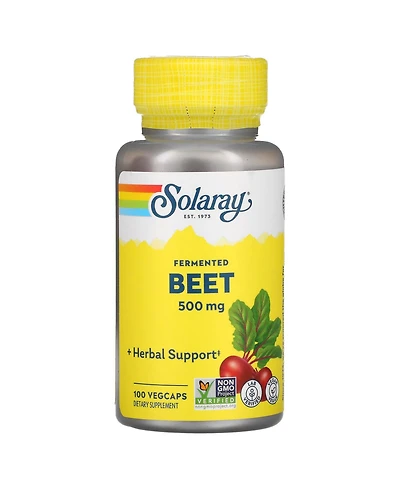 Solaray Fermented Beet 500 mg - 100 VegCaps