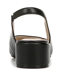 LifeStride Women's Becoming Round Cap Toe Block Heel Slingback Pumps
