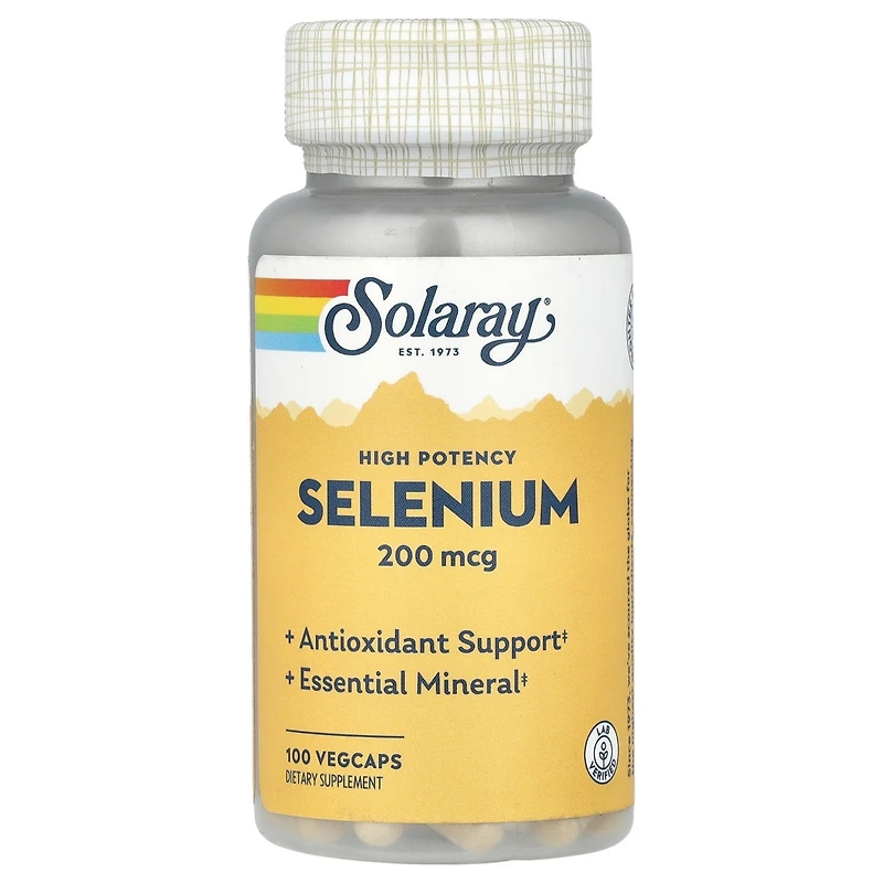 Solaray Selenium High Potency 200 mcg - 100 VegCaps