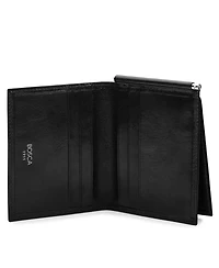 Bosca Men's Leather Money Clip with pocket