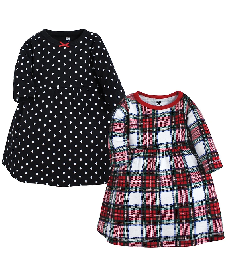 Hudson Baby Girls Twin Long-Sleeve Dress Bundle
