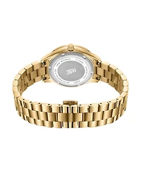 Jbw Women's Mondrian 34 Quartz 18k Gold Stainless Steel Watch, 34mm