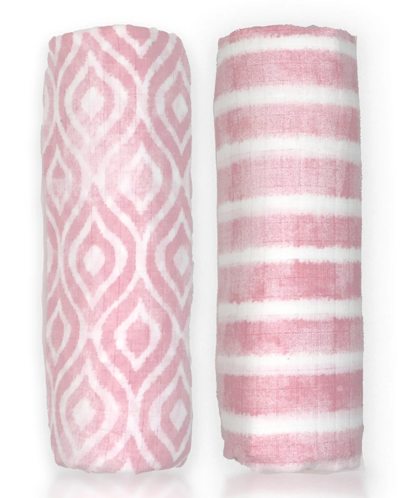 Amor Bebe Baby Girls Luxury Plush Baby Blankets, 3 Piece Gift Set