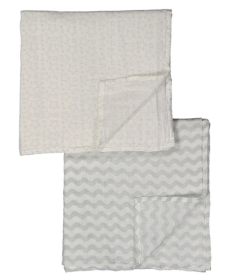 Tendertyme Baby Boys or Baby Girls Stars Nursery Blanket Collection, 7 Piece Set