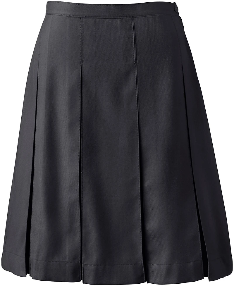 Lands' End Women's Box Pleat Skirt Top of Knee