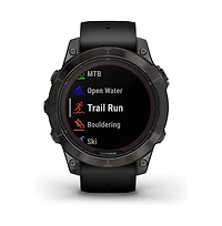 Garmin Fenix 7S Pro Sapphire Solar - Carbon Gray