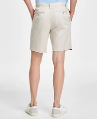 Nautica Men's Classic-Fit Stretch Flat-Front 6" Chino Deck Shorts