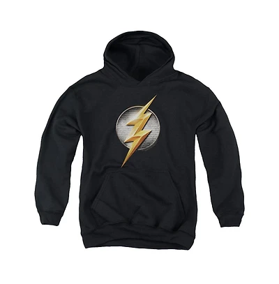 Justice League Movie Youth Flash Logo Pull Over Hoodie / Hooded Sweatshirt