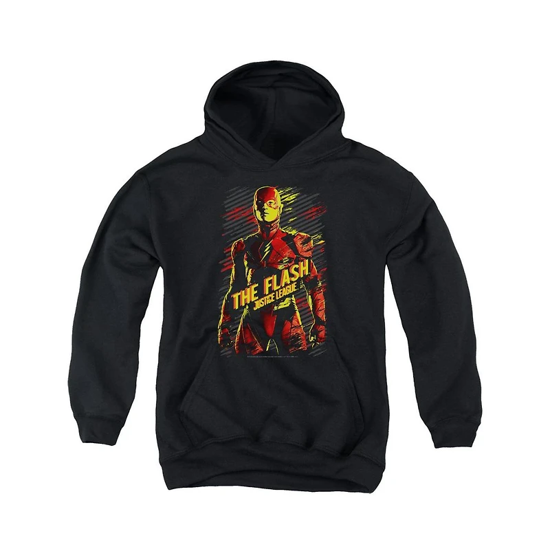 Justice League Movie Youth The Flash Pull Over Hoodie / Hooded Sweatshirt