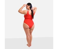 Rebdolls Plus Essential Tank Swimsuit W. Shelf Bra