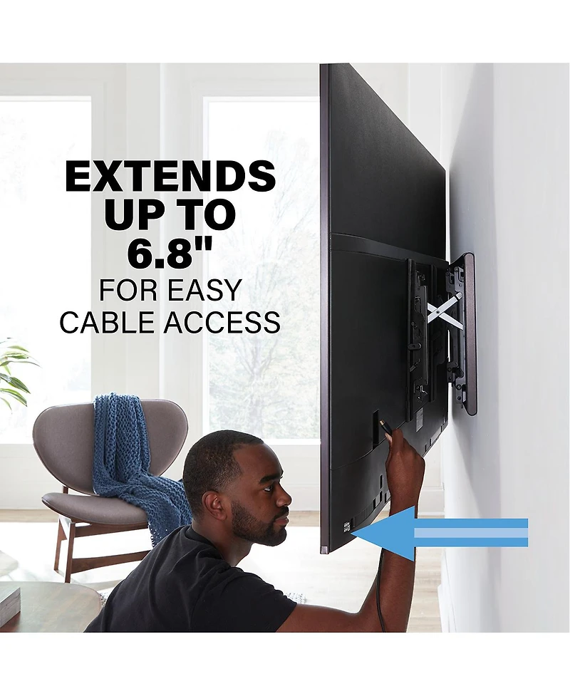 Sanus VLT7-B2 Large Advanced Tilt 4D Tv Wall Mount for TVs 42"-90"
