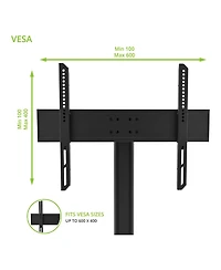Kanto TTS100 Adjustable Table Top Tv Mount with Integrated Cable Management for 37" - 65" Tv