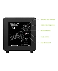 Kanto SUB8 8-inch Sealed Powered Subwoofer