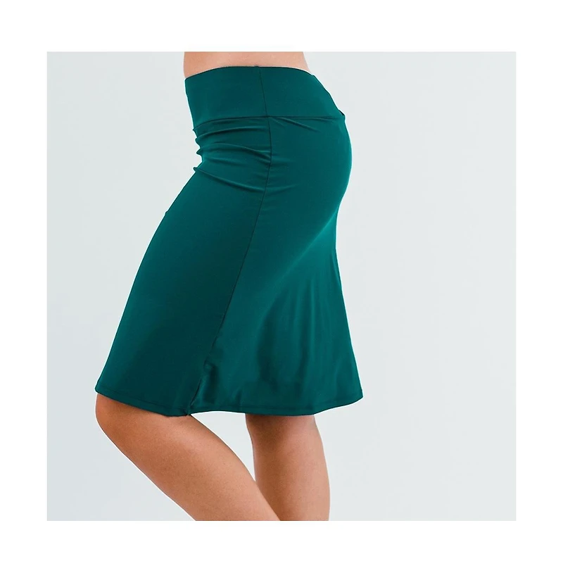 Calypsa Women's Knee Length Swim Skort