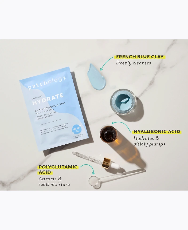 Patchology 2-Pc. SmartMud Hydrate & Detox No-Mess Mud Mask Set