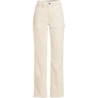 Lands' End Women's Recycled Denim High Rise Straight Leg Utility Jeans