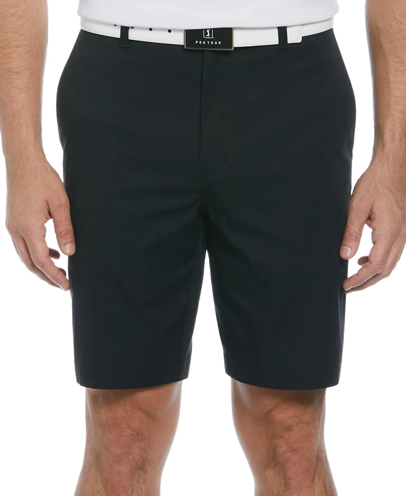 Pga Tour Men's Big & Tall 8" Solid Golf Shorts with Active Waistband