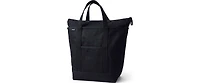 Lands' End School Uniform Large Solid Color 5 Pocket Zip Top Canvas Tote Bag