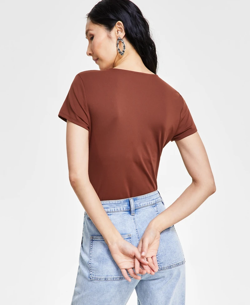 I.n.c. International Concepts Women's V-Neck Bodysuit, Created for Macy's