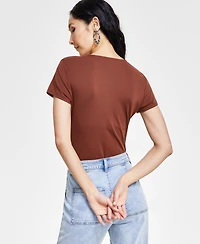 I.n.c. International Concepts Women's V-Neck Bodysuit, Created for Macy's