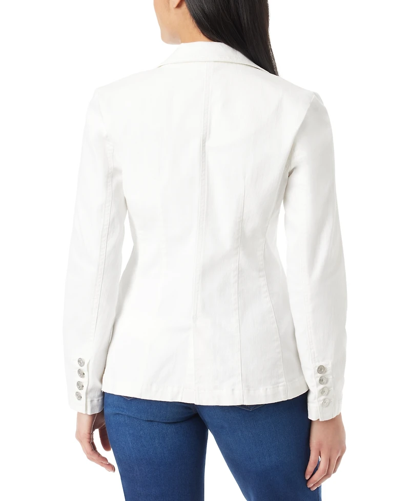 Gloria Vanderbilt Women's Denim One-Button Blazer