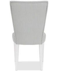 Catriona Striped Upholstered Side Chair, Created for Macy's