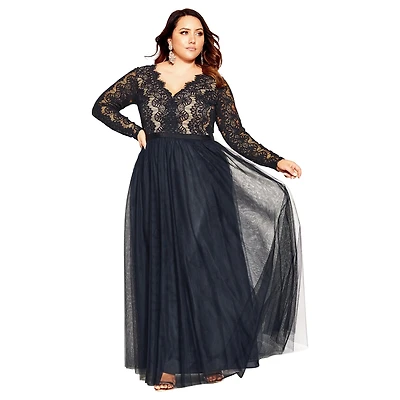 City Chic Plus Rare Beauty Maxi Dress