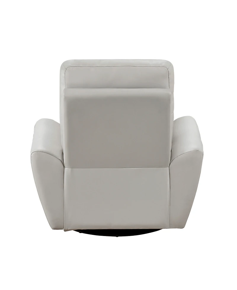 White Label Brennen 39" Leather Match Swivel Glider Chair