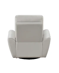 White Label Brennen 39" Leather Match Swivel Glider Chair