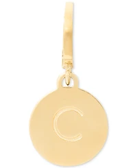 Kate Spade New York Gold-Tone Initial Polished Disc Charm Pendant