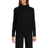 Lands' End Women's Cashmere Funnel Neck Sweater