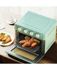 Slickblue 19 Qt Dehydrate Convection Air Fryer Toaster Oven with 5 Accessories