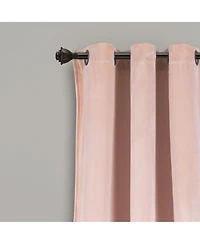 Lush Decor Prima Velvet Solid Light Filtering Window Curtain Panels