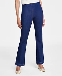 I.n.c. International Concepts Women's High Rise Pull-On Flare Jeans, Created for Macy's
