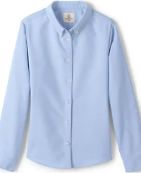 Lands' End Girls Long Sleeve Oxford Dress Shirt