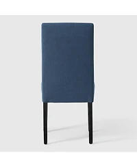 WestinTrends Upholstered Linen Fabric Dining Chair