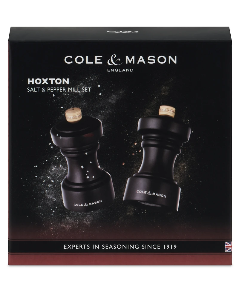 Cole & Mason Hoxton 4" Wooden Salt & Pepper Mill Gift Set