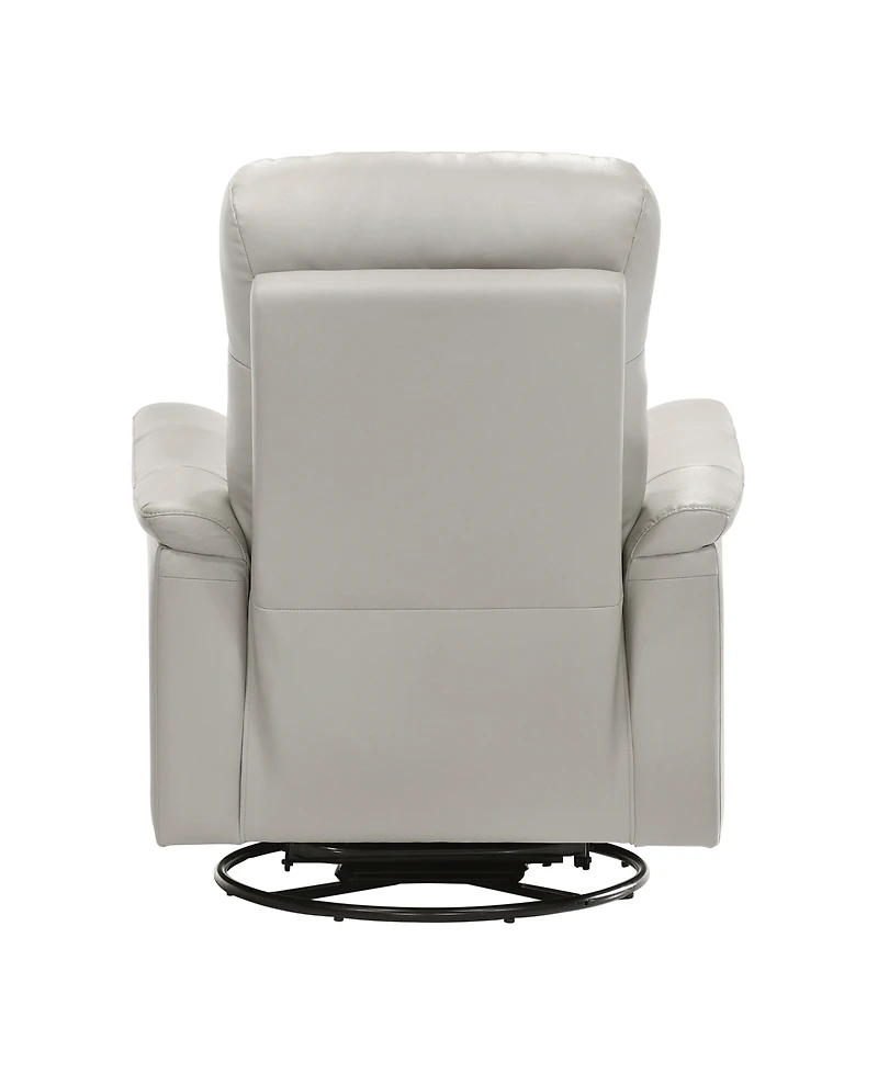 Homelegance Emillia 36" Leather Swivel Glider Reclining Chair