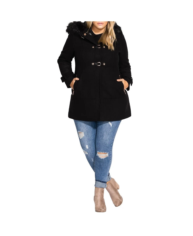 City Chic Women's Wonderwall Coat