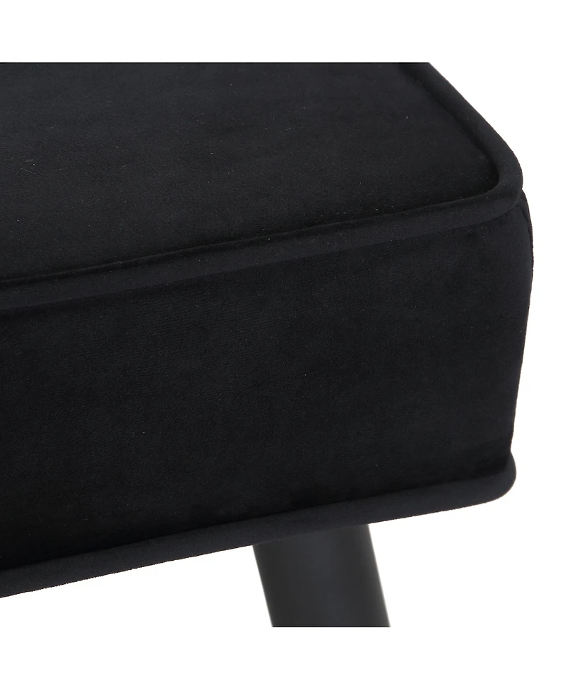 WestinTrends Velvet Tufted Bedroom Bench for Living Room & Entryway