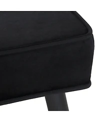 WestinTrends Velvet Tufted Bedroom Bench for Living Room & Entryway