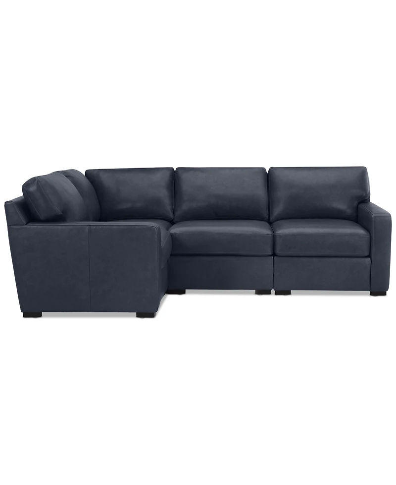 Radley 101" 4-Pc. Leather Corner Sectional, Created for Macy's